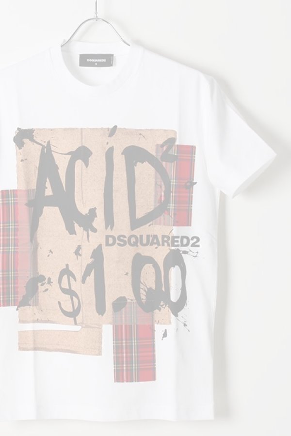 画像2:   DSQUARED ディースクエアード S/S TEE{3D2S74GD0478-WHT-AIS} (2)