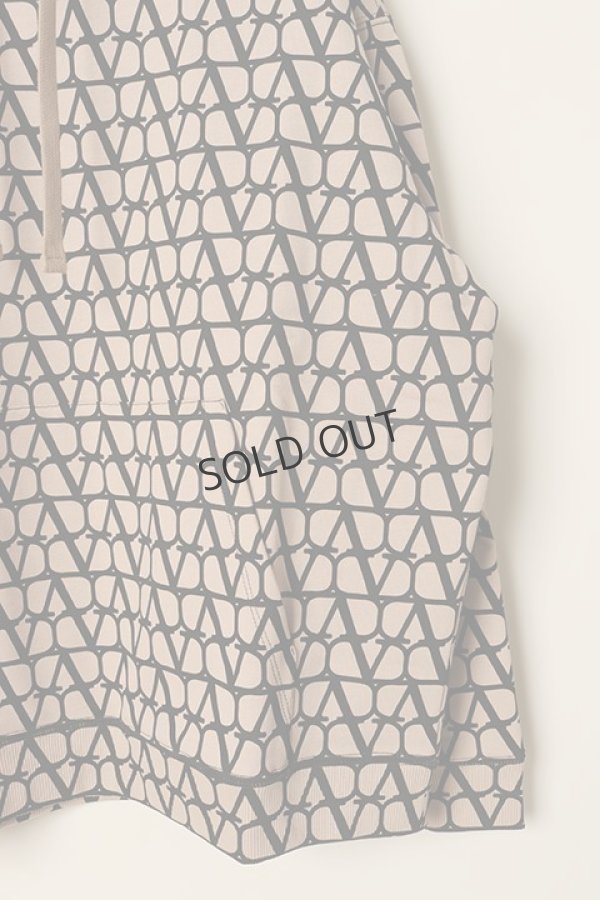 画像3: {SOLD}Valentino ヴァレンティノ トワル イコノグラフ プリント フード付き コットン スウェットシャツ{-BCA} (3)