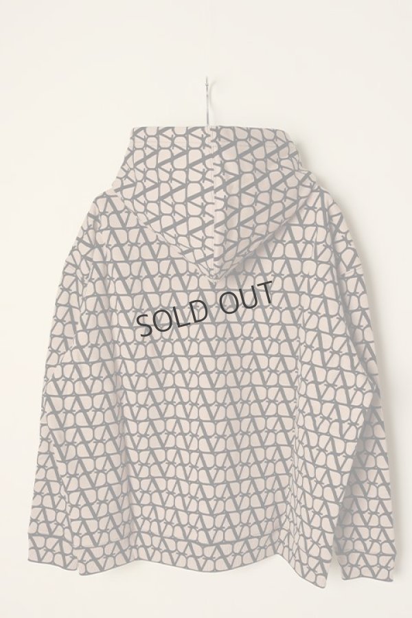 画像5: {SOLD}Valentino ヴァレンティノ トワル イコノグラフ プリント フード付き コットン スウェットシャツ{-BCA} (5)