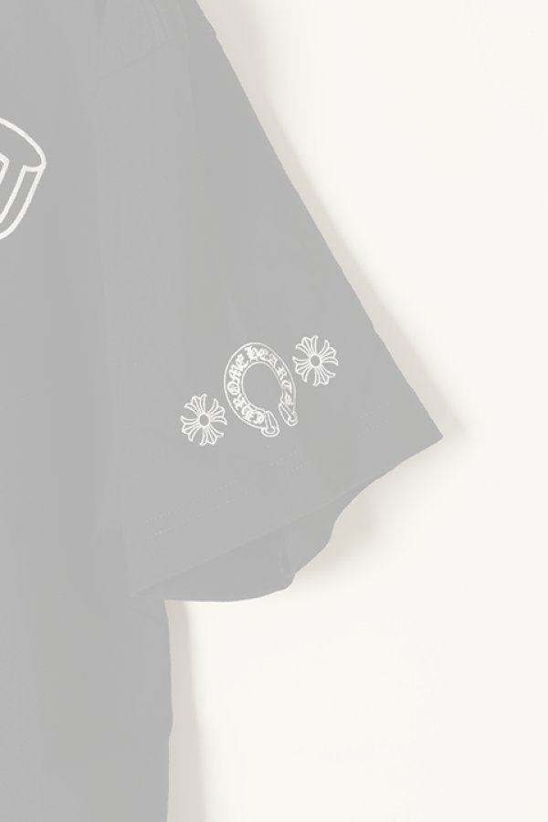 画像4:   CHROME HEARTS クロムハーツ T-Shirts {408129111-983-BLK-BBA}  :408129111983BK-L  (4)