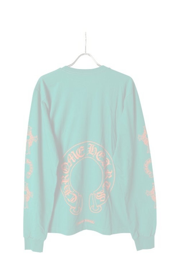 画像1:  {SOLD} CHROME HEARTS クロムハーツ ロングスリーブTシャツ {-BCS}  :408129112-723-GRN-L  (1)
