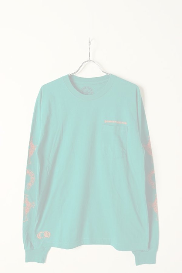 画像2:  {SOLD} CHROME HEARTS クロムハーツ ロングスリーブTシャツ {-BCS}  :408129112-723-GRN-L  (2)