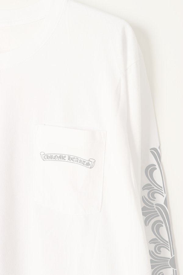 画像5:   CHROME HEARTS クロムハーツ ロングスリーブTシャツ {-BCS}  :408129112-752-WHT  (5)