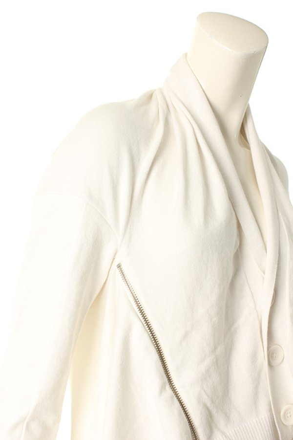 画像5: AULA AILA アウラアイラ COTTON NYLON SLIK ZIP CARDIGAN{-AES} (5)