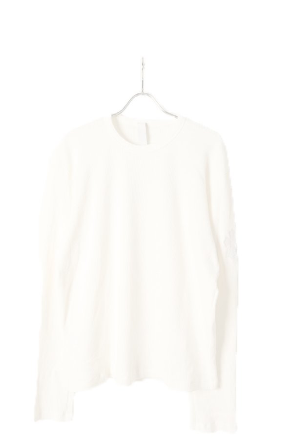 画像1:   CHROME HEARTS クロムハーツ ワッフルロングスリーブTシャツ {-BCS}  :417192948-220-WHT  (1)