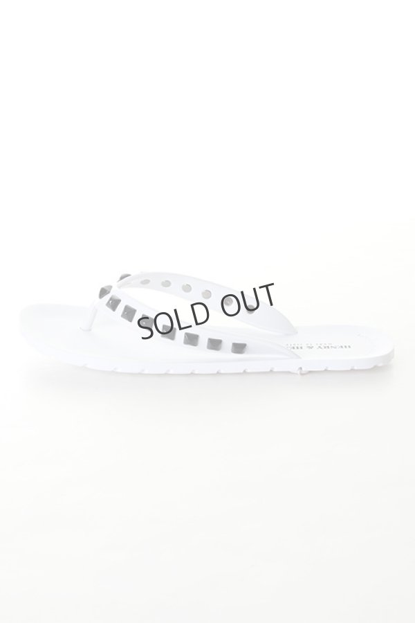 画像2: {SOLD}HENRY&HENRY｜ヘンリーアンドヘンリー FRIPPER PYRAMID スタッズビーチサンダル{-AIS} (2)