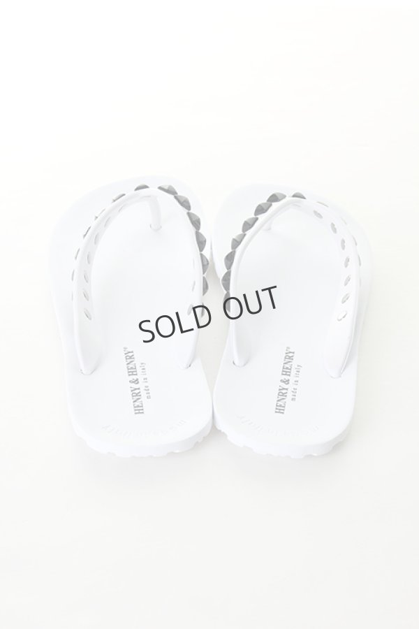 画像4: {SOLD}HENRY&HENRY｜ヘンリーアンドヘンリー FRIPPER PYRAMID スタッズビーチサンダル{-AIS} (4)