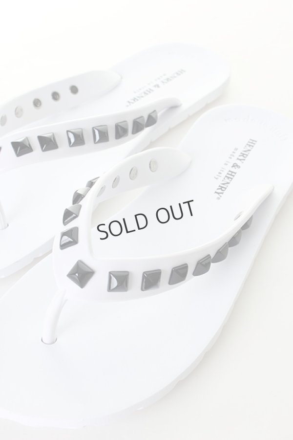 画像5: {SOLD}HENRY&HENRY｜ヘンリーアンドヘンリー FRIPPER PYRAMID スタッズビーチサンダル{-AIS} (5)
