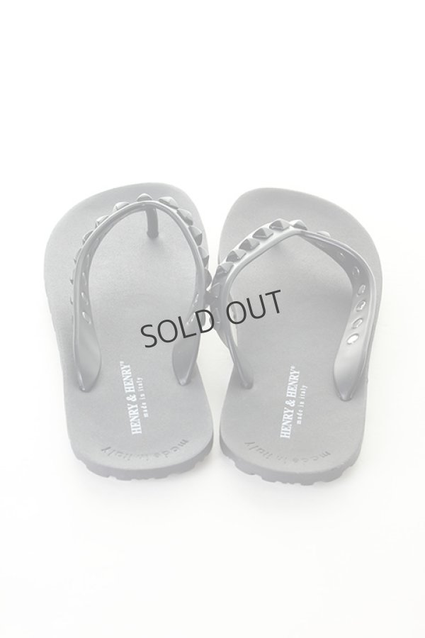画像4: {SOLD}HENRY&HENRY|ヘンリーアンドヘンリー FRIPPER PYRAMID スタッズビーチサンダル{-AIS} (4)