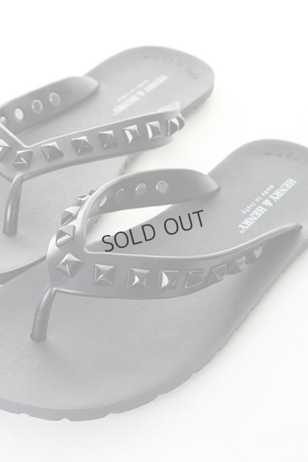画像5: {SOLD}HENRY&HENRY|ヘンリーアンドヘンリー FRIPPER PYRAMID スタッズビーチサンダル{-AIS} (5)