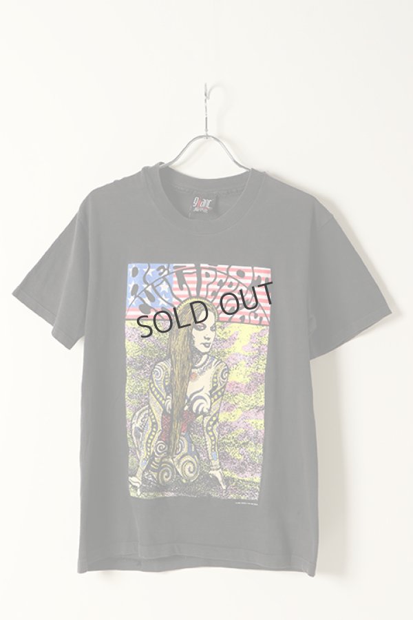 画像1: {SOLD}Vintage RED HOT CHILI PEPPERS TATTOO KOZIK GIRL TEE BLACK GIANT{-BAA} (1)