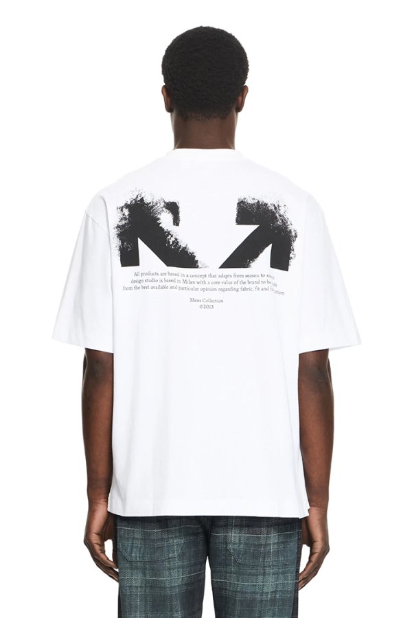 画像1: Off-white オフホワイト Half Arrow Skate T-shirt{44MAA120S26J008100-BFS} (1)