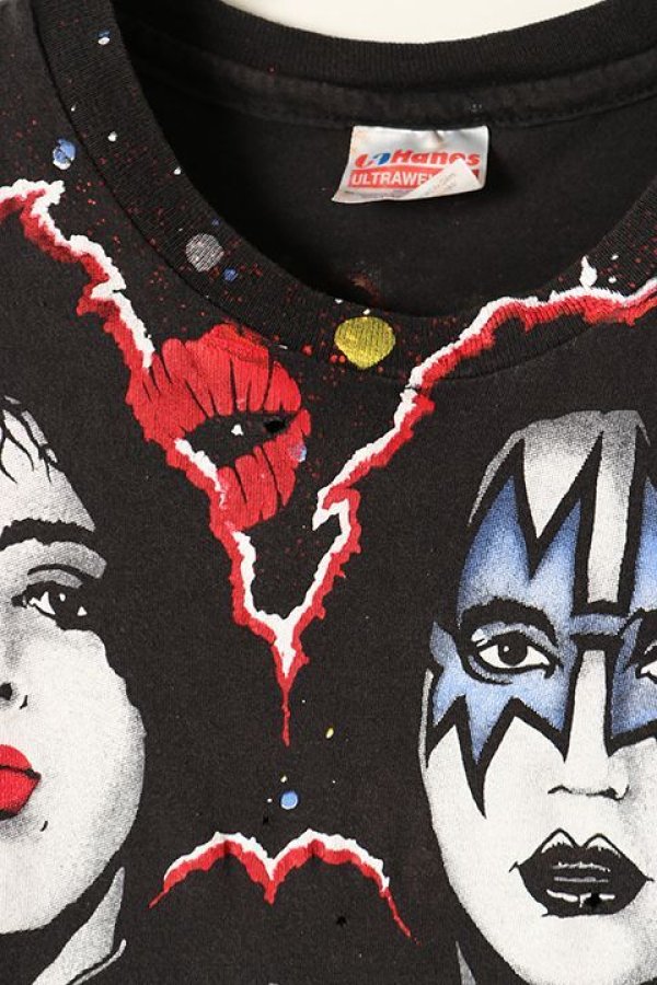 画像3: 【 30%OFF セール65,890円→46,123円】 Vintage KISS 1992 AOP MEMBER FACE TEE HANES{-BAA} (3)