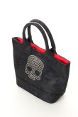 画像3: {SOLD}HYDROGEN ハイドロゲン SKULL STUDS MINI TOTE BAG{482-10080013-155-AIA} (3)