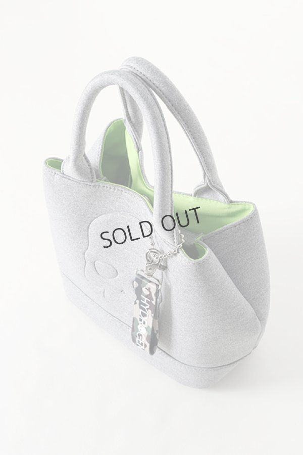 画像3: {SOLD}HYDROGEN ハイドロゲン CHARM SKULL MINI TOTE BAG{482-20080018-130-BJS} (3)