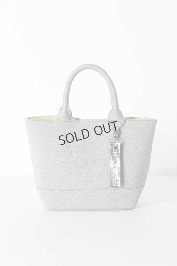 画像4: {SOLD}HYDROGEN ハイドロゲン CHARM SKULL MINI TOTE BAG{482-20080018-130-BJS} (4)