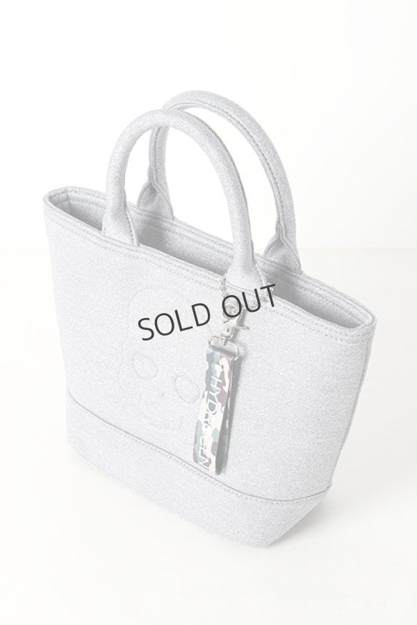 画像3: {SOLD}HYDROGEN ハイドロゲン CHARM SKULL MINI TOTE BAG{482-20080019-130-BJS} (3)