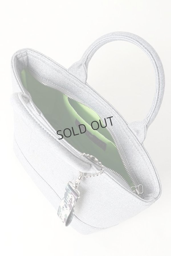 画像5: {SOLD}HYDROGEN ハイドロゲン CHARM SKULL MINI TOTE BAG{482-20080019-130-BJS} (5)