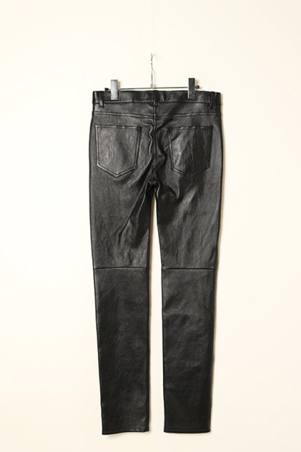 画像4: 【 30%OFF セール396,000円→277,200円】 SAINT LAURENT PARIS サンローランパリ スキニーパンツ(ストレッチグレインレザー){-BBA} (4)