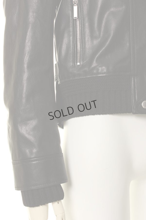 画像5: {SOLD}SAINT LAURENT PARIS サンローランパリ カー ジャケット（レザー＆シアリング）{-AGA} (5)