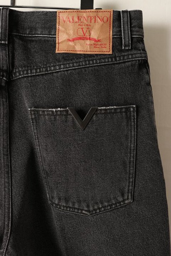 画像4: 【 30%OFF セール203,500円→142,450円】 Valentino ヴァレンティノ ワイド ジーンズ{-BDS} (4)