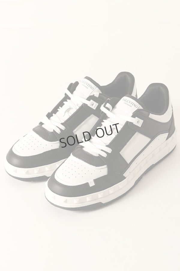 画像1: Valentino ヴァレンティノ フリードット カーフスキン ロートップスニーカー{-BDS} (1)