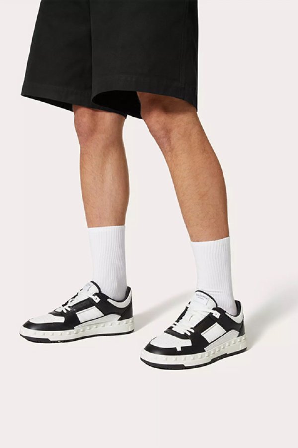 画像6: 【 30%OFF セール132,000円→92,400円】 Valentino ヴァレンティノ フリードット カーフスキン ロートップスニーカー{-BDS} (6)