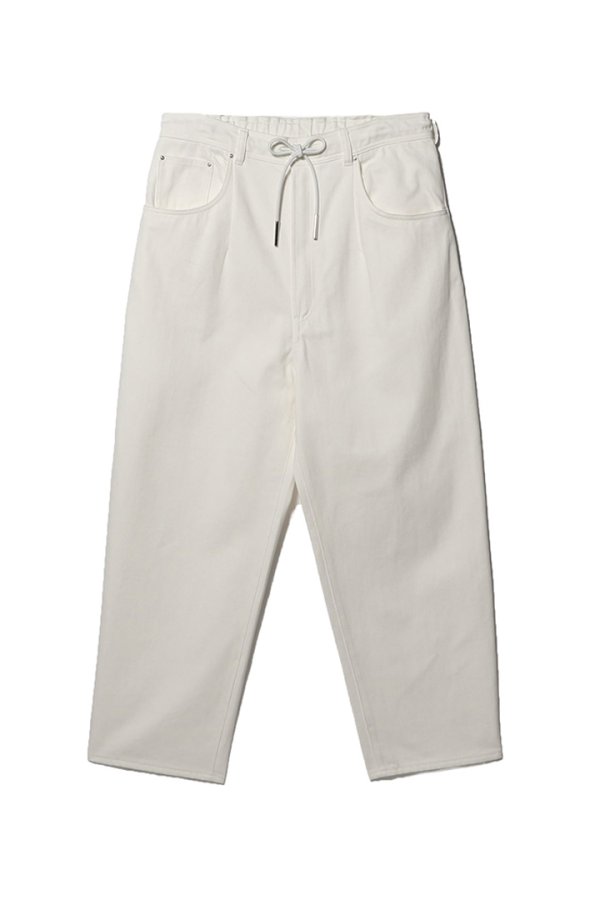 画像1: onegravity ワングラビティ ワイドテーパード デニムパンツ{51-234-07-020078-BEA} (1)