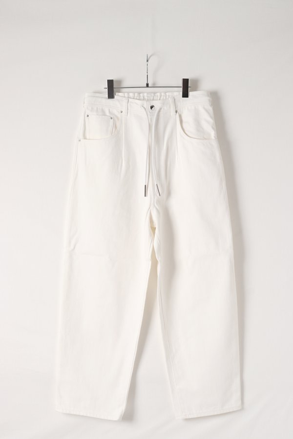 画像2: onegravity ワングラビティ ワイドテーパード デニムパンツ{51-234-07-020078-BEA} (2)