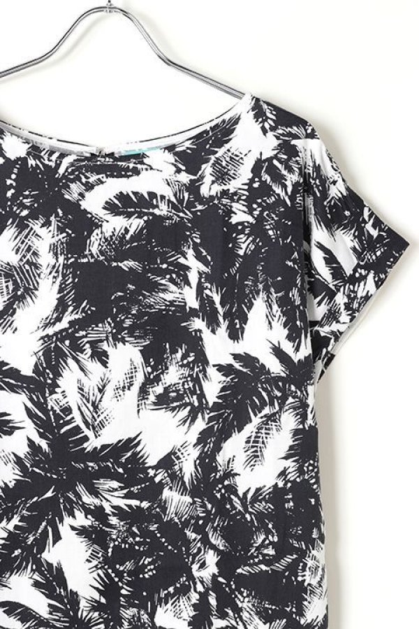 画像2: AULA AILA by the sea アウラアイラ バイザシー PARM TREE PRINT TOP{-AES} (2)