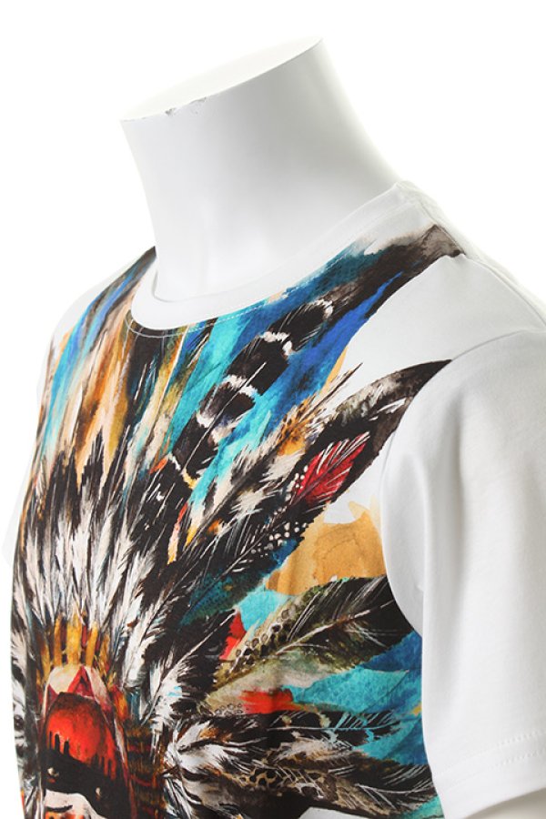 画像4: 【 30%OFF セール63,800円→44,660円】 BALMAIN バルマン BHR T-SHIRT PRINTED INDIEN{-AES} (4)