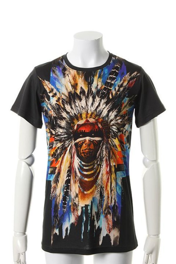 画像1: BALMAIN バルマン BHR T-SHIRT PRINTED INDIEN{-AES} (1)