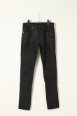 画像1: SAINT LAURENT PARIS サンローランパリ SKINNY-FIT JEANS IN COATED BLACK DENIM{527389-Y824K-1076-BBA} (1)