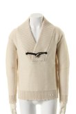 画像1: BARK バーク VIRGIN WOOL SHAWL COLLAR JUMPER{474-13730001-110-AEA} (1)