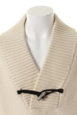 画像4: BARK バーク VIRGIN WOOL SHAWL COLLAR JUMPER{474-13730001-110-AEA} (4)