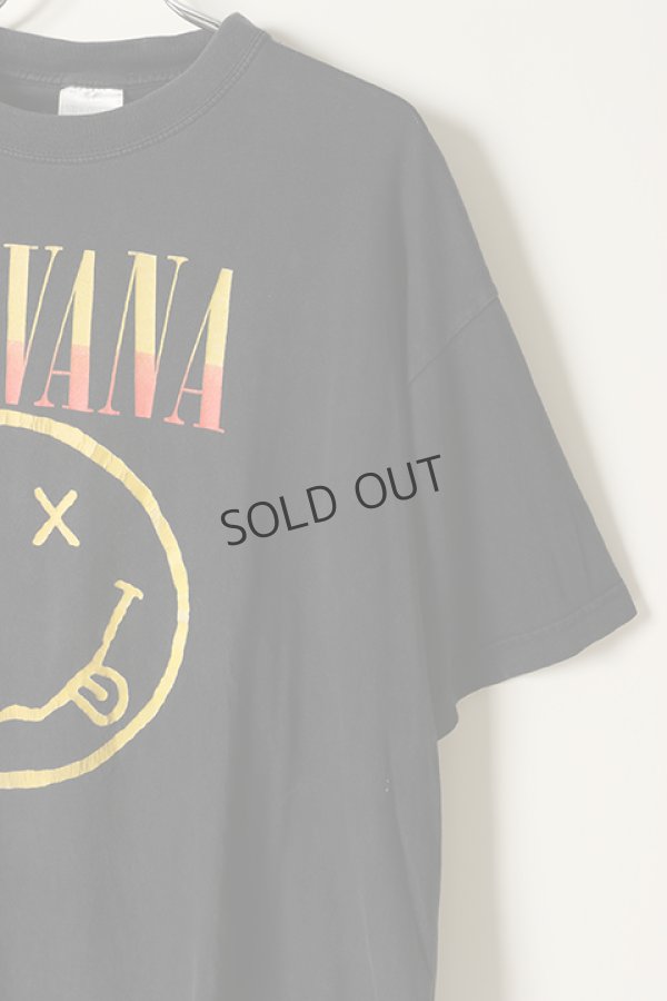 画像3: {SOLD}Vintage NIRVANA EURO BOOTLEG SMILE TEE{-BAA} (3)