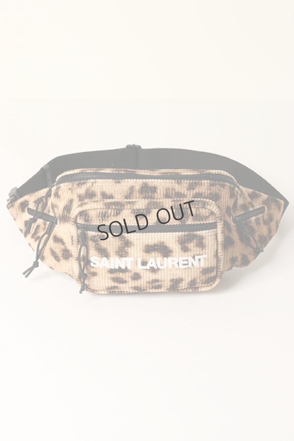 画像2: {SOLD}SAINT LAURENT PARIS サンローランパリ ヌックス クロスボディバッグ(リブ編みレオパードプリント ベルベット){-BBA} (2)