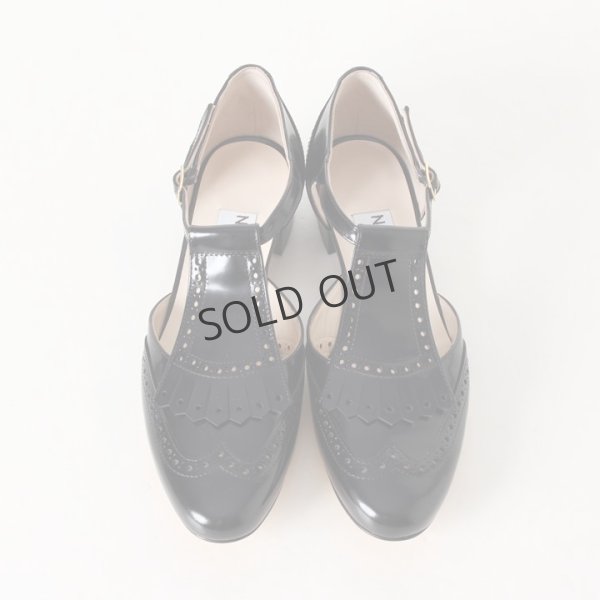 画像3: {SOLD}NEBULONI E. ネブローニ ウイングチップ ストラップシューズ{5850/DIDO-JAZZ NERO-BJS} (3)