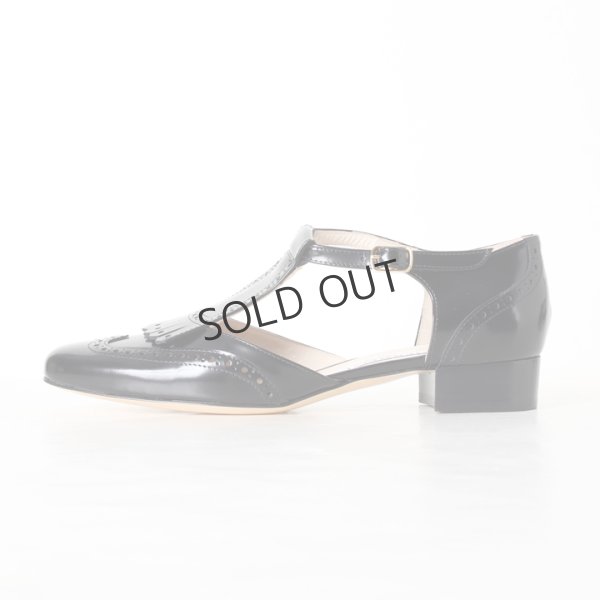 画像5: {SOLD}NEBULONI E. ネブローニ ウイングチップ ストラップシューズ{5850/DIDO-JAZZ NERO-BJS} (5)