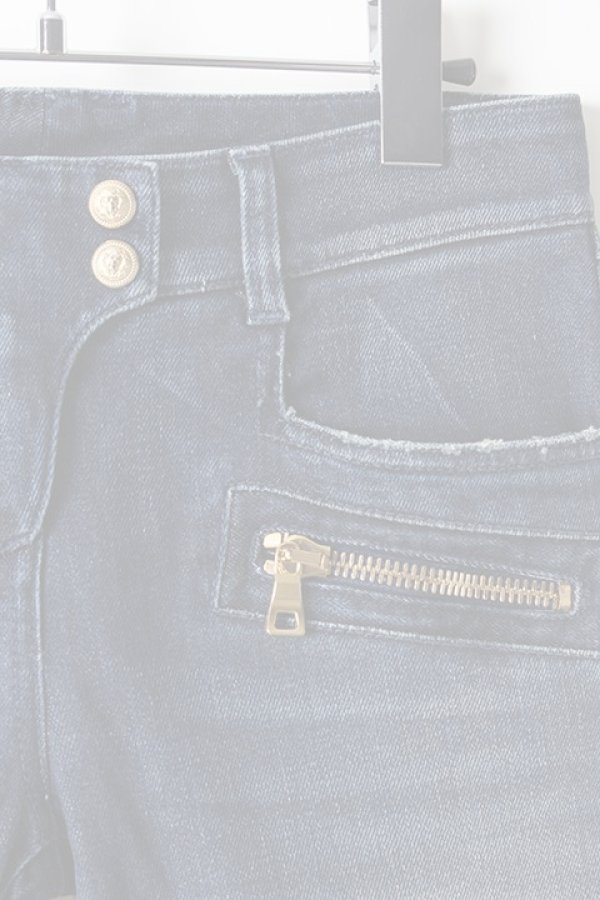 画像3:   BALMAIN バルマン BF1 DENIM BIKER BLUE{610556264N-3180-AHA} (3)