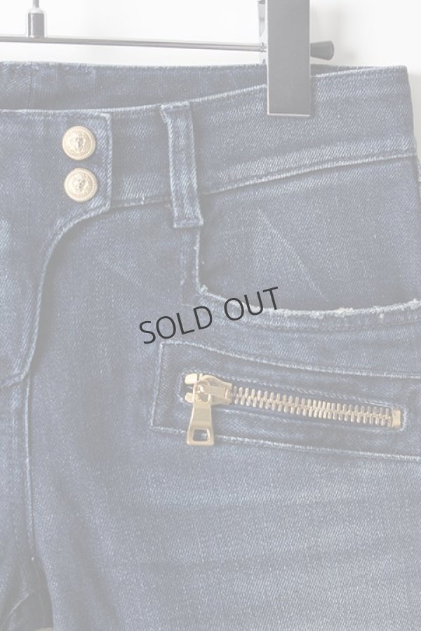 画像3: {SOLD}BALMAIN バルマン BF1 DENIM BIKER BLUE{610556264N-3180-AHA} (3)