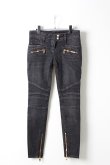 画像1: {SOLD}BALMAIN バルマン BF1 DENIM BIKER BLACK{610556265N-4800-AHA} (1)