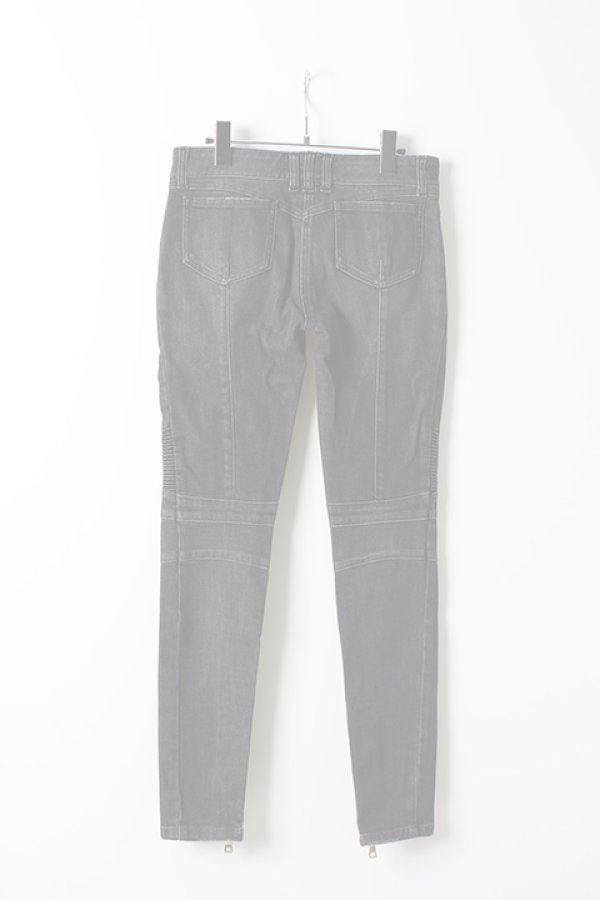 画像2:   BALMAIN バルマン BF1 DENIM BIKER BLACK{610556265N-4800-AHA} (2)