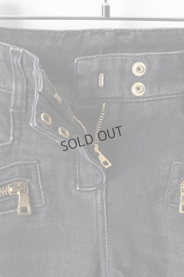 画像5: {SOLD}BALMAIN バルマン BF1 DENIM BIKER BLACK{610556265N-4800-AHA} (5)