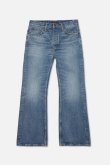 画像1: Nudie Jeans ヌーディージーンズ Flare Glenn Streaky Worn フレアグレン レギュラーフィット フレアデニム(レングス30) {114855030FLAREGLENN490-BEA} (1)