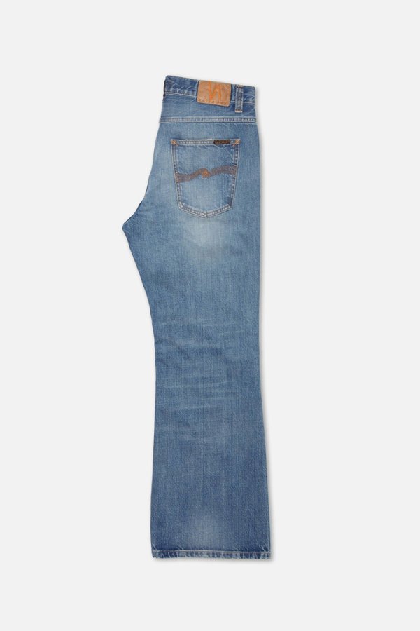 画像4: Nudie Jeans ヌーディージーンズ Flare Glenn Streaky Worn フレアグレン レギュラーフィット フレアデニム(レングス30) {114855030FLAREGLENN490-BEA} (4)