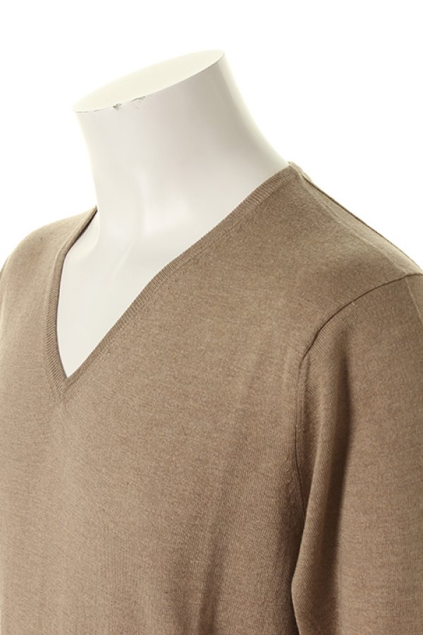 画像4: 【 50%OFF セール40,700円→20,350円】 BARK バーク V-NECK KNIT{474-39030001-710-AFA} (4)