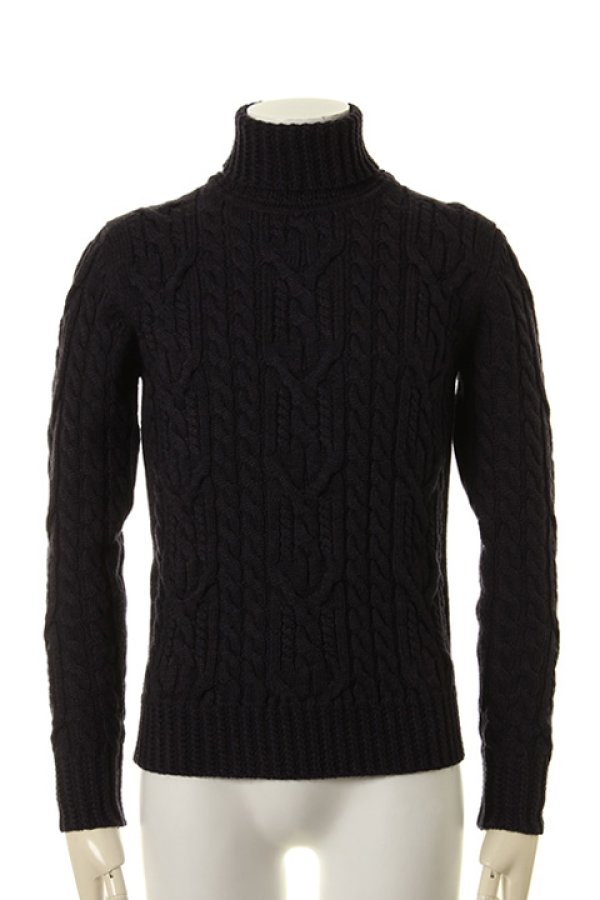 画像1: 【周年記念 24%OFF ｜49,500円→37,620円】 BARK バーク CABLE KNIT{474-39930003-510-AFA} (1)