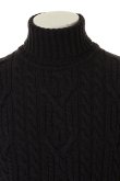 画像4: 【周年記念 24%OFF ｜49,500円→37,620円】 BARK バーク CABLE KNIT{474-39930003-510-AFA} (4)