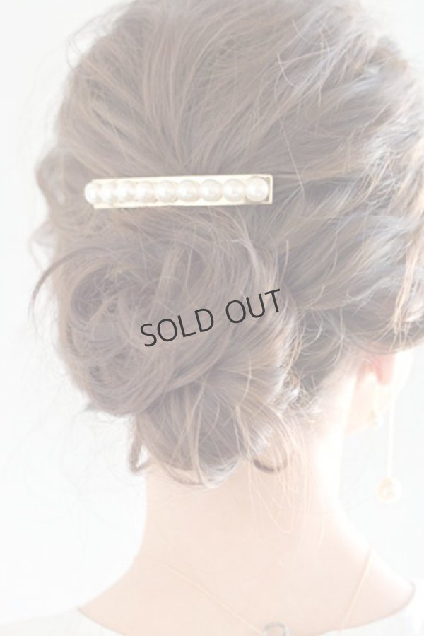 画像3: {SOLD}France Luxe フランス ラックス パール & メタル スモール バレッタ{639709445562-BAS} (3)